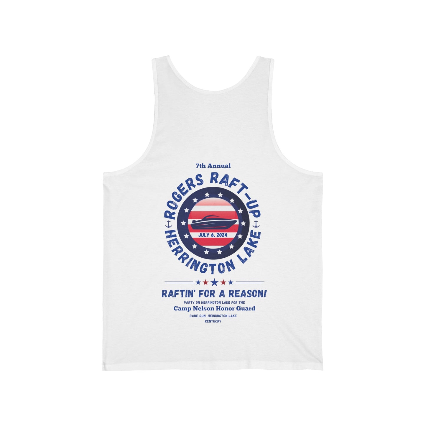 Rogers Raft-Up Unisex Jersey Knit Cotton Tank