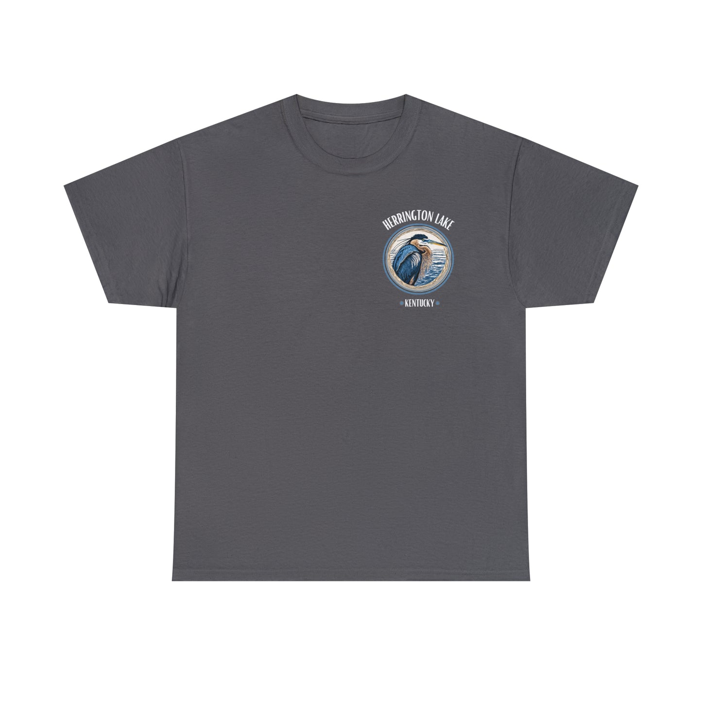 Great Blue Heron - Double-Sided Herrington Wildlife Collection Cotton Tee