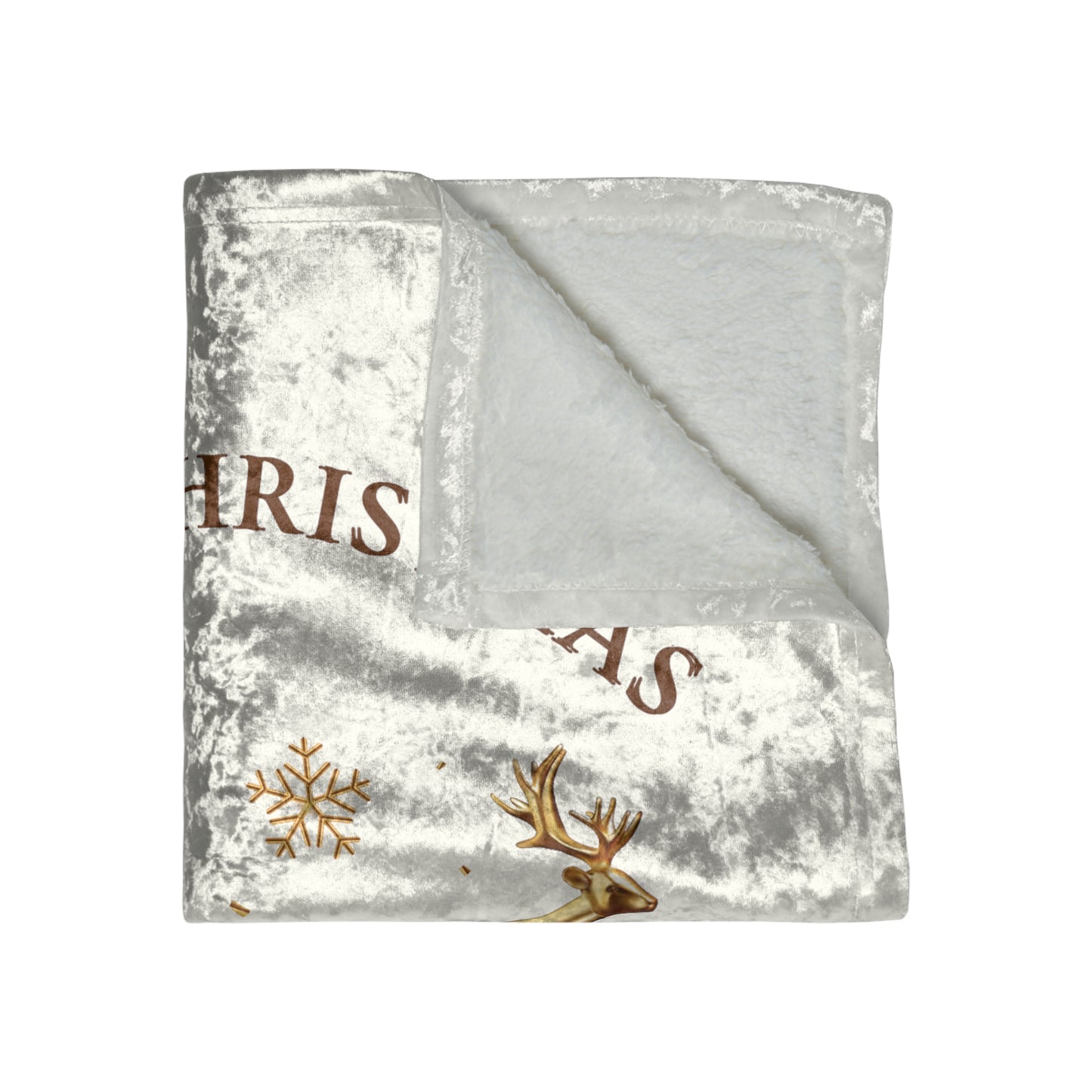 "A Golden Herrington Lake Christmas” Herrington Lake Crushed Velvet Blanket