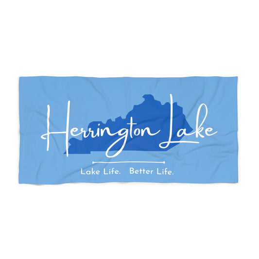 Herrington Lake Signature Collection Beach Towel (Light Blue)