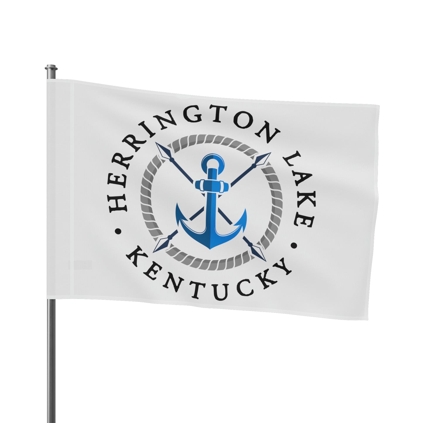 Herrington Lake Nautical Collection Flag - White