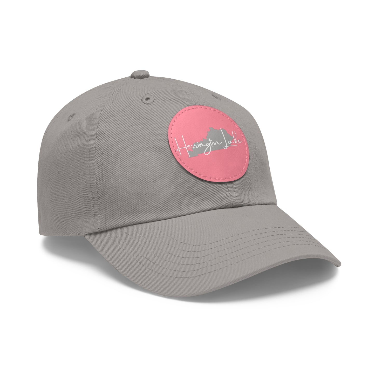 Herrington Lake Signature Collection Dad Hat with Leather Patch (Round)