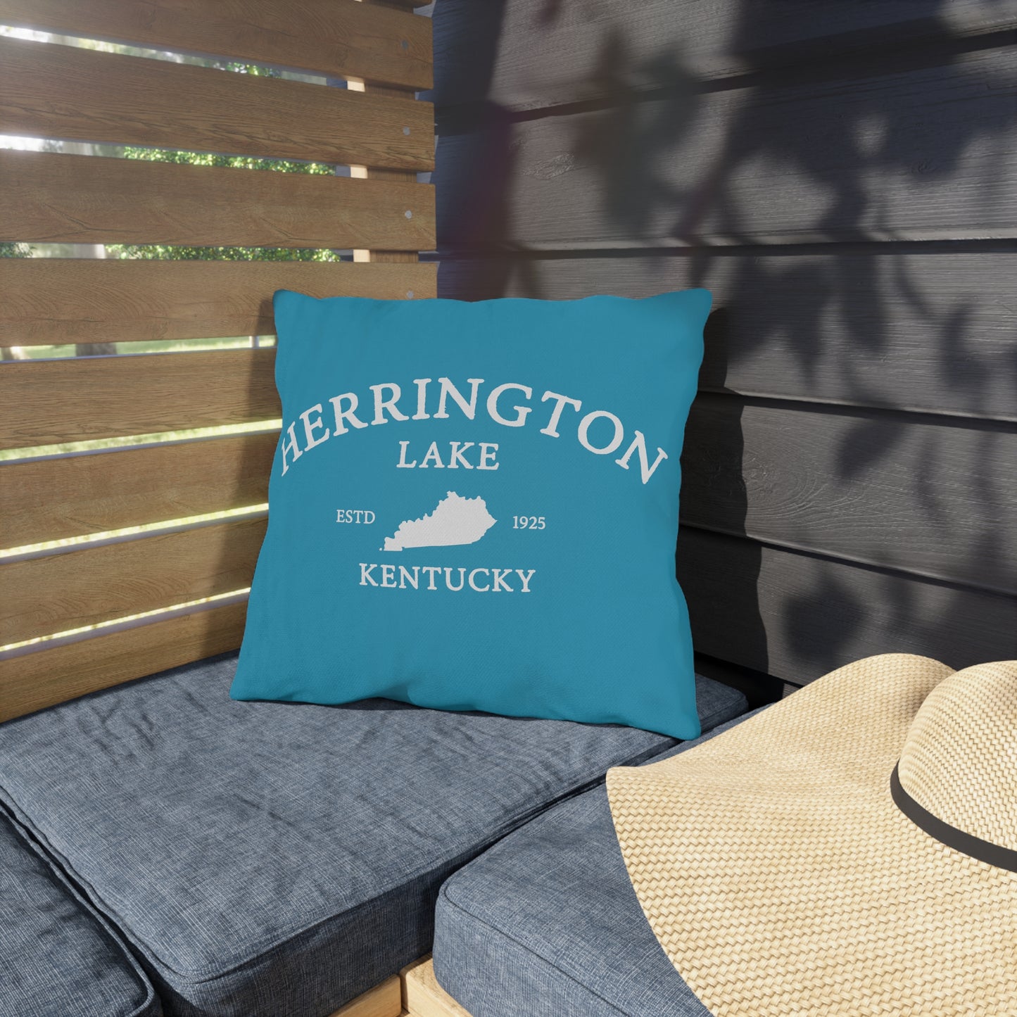 "Simply Herrington" Outdoor Pillows (Turquoise)