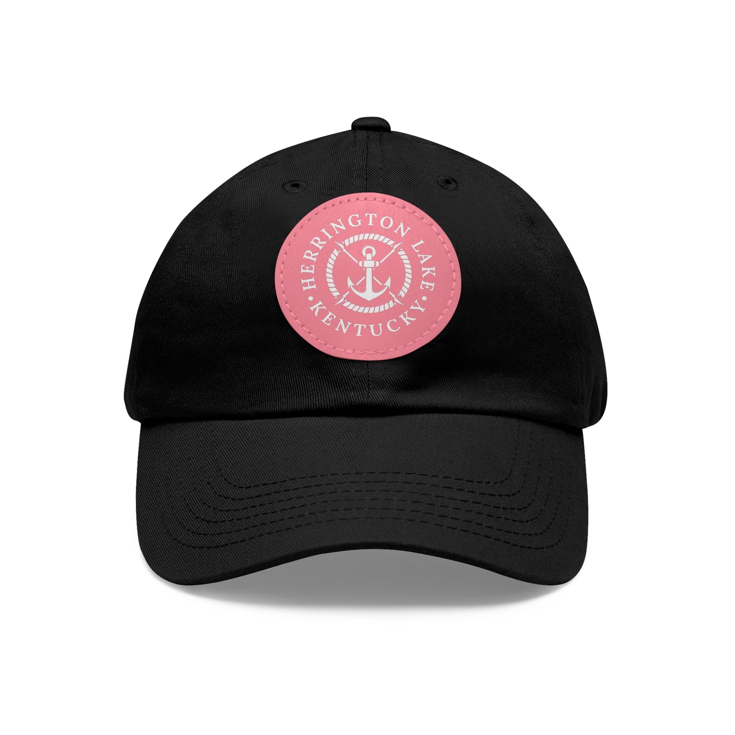 Herrington Lake Nautical Collection Dad Hat with Leather Patch (Round)