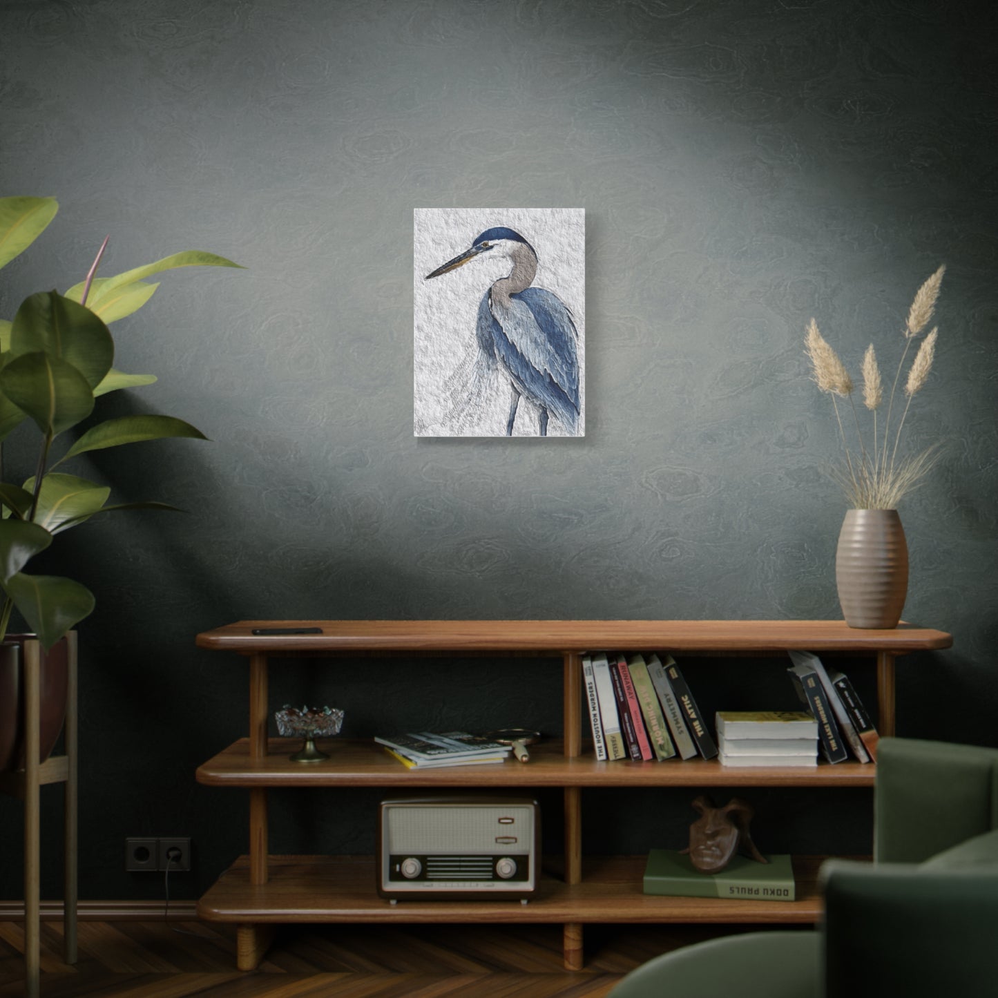 "Icon of Herrington: The Blue Heron" Digital Print on Matte Canvas, Stretched, 1.25"
