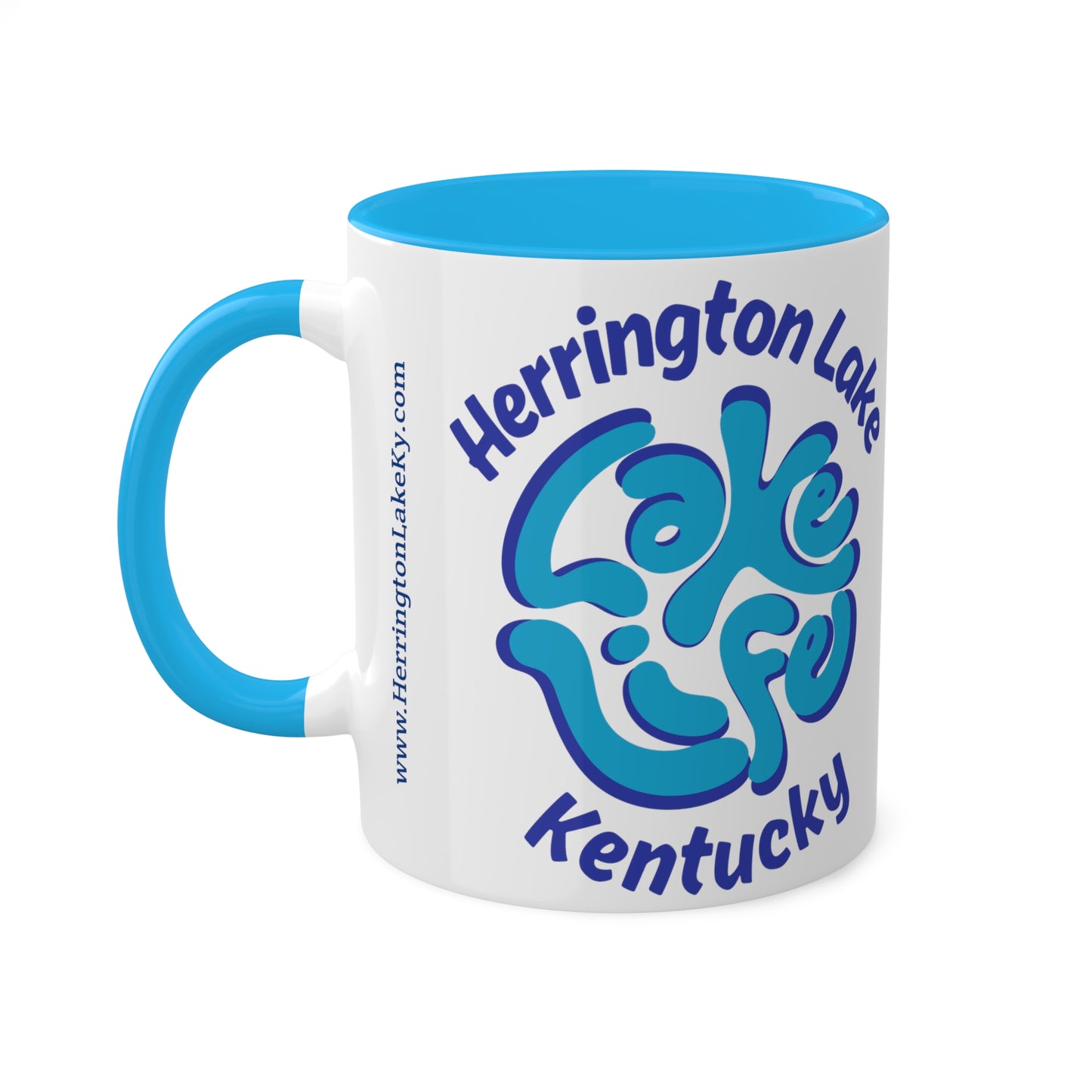 Herrington "Lake Life" Colorful Accent Mugs, 11oz
