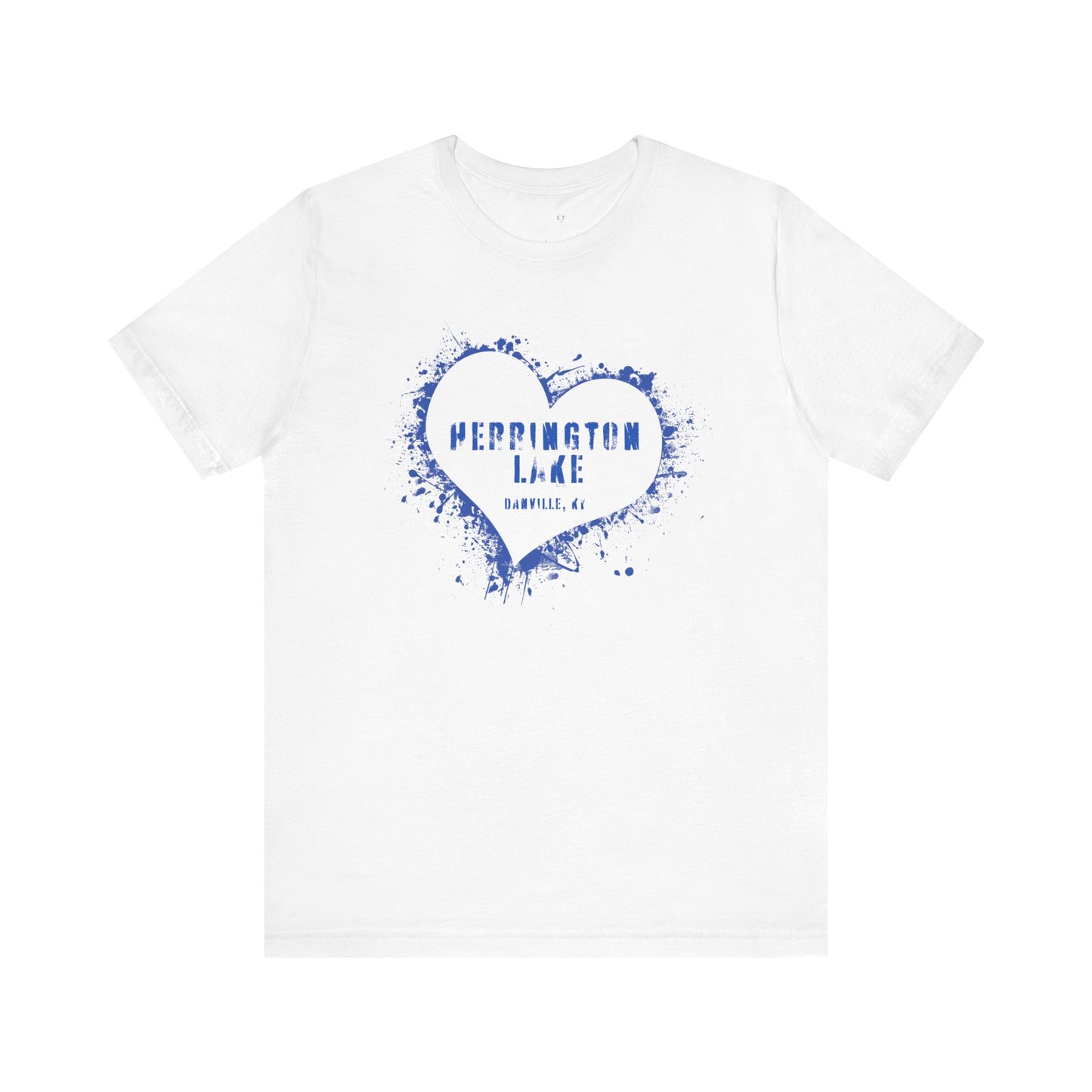 Herrington Lake Heart & Hometown Jersey Knit Cotton Tee (Danville, KY)