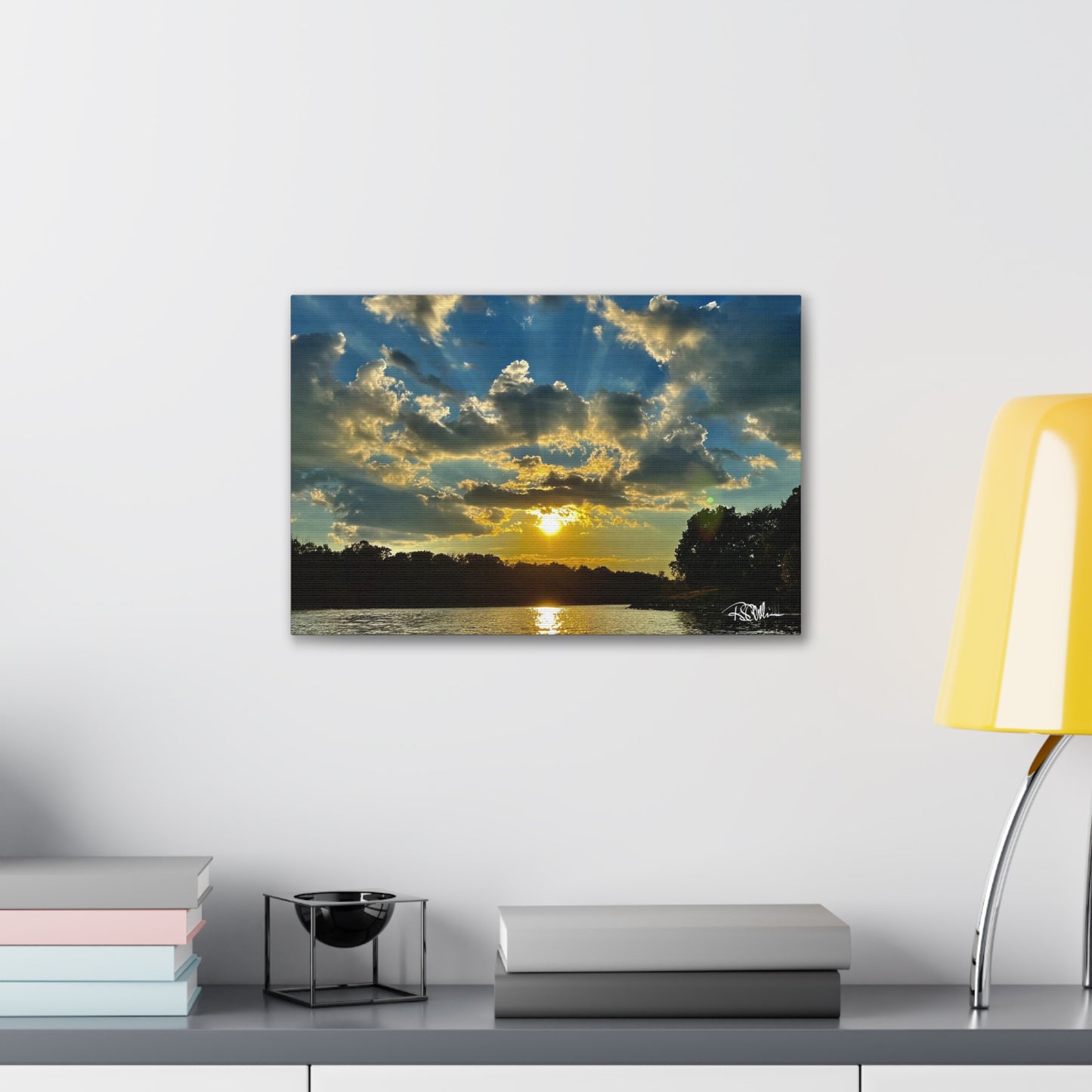 "Summer Sunset on Herrington -1" Canvas Gallery Wraps