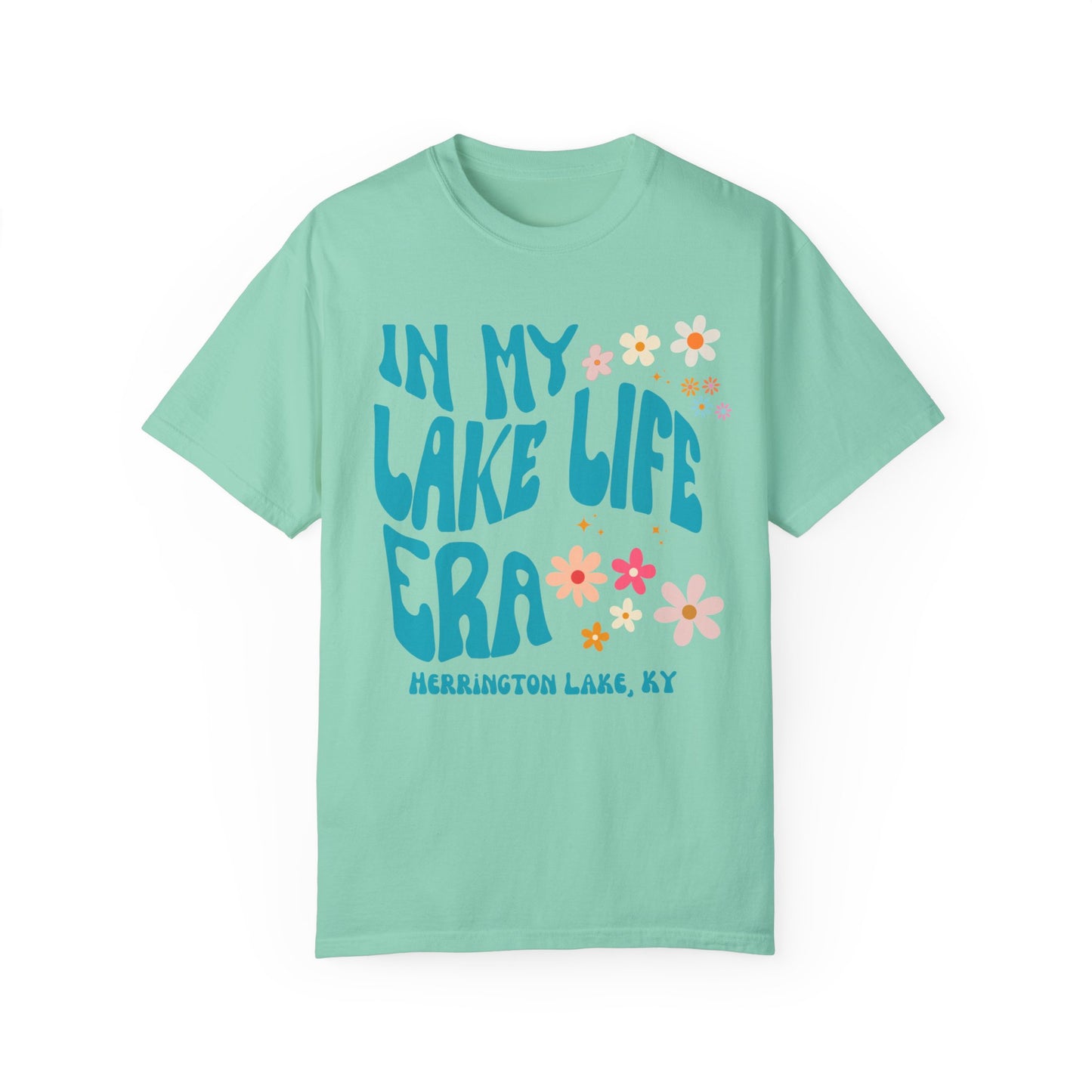 "In My Lake Life Era" Pastels Premium Garment-Dyed Cotton T-shirt