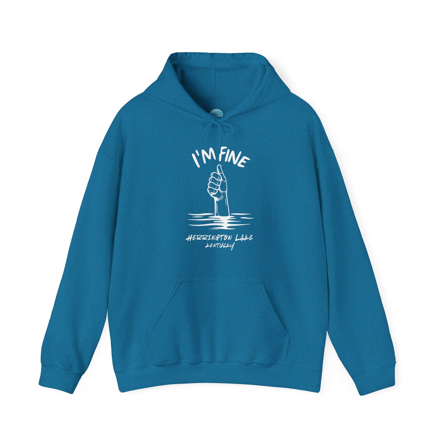 "I'm FINE!" Iconica Collection Unisex Heavy Blend™ Hooded Sweatshirt (Includes HLCL Donation!)