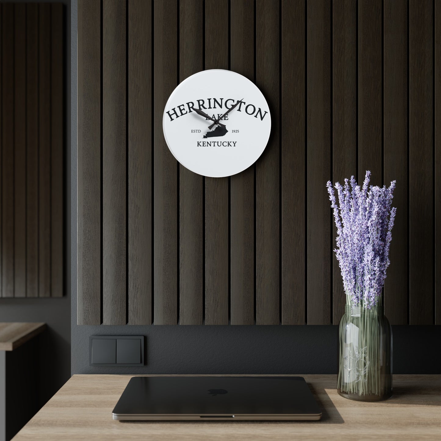 Simply Herrington Acrylic Wall Clock, Round & Square, White