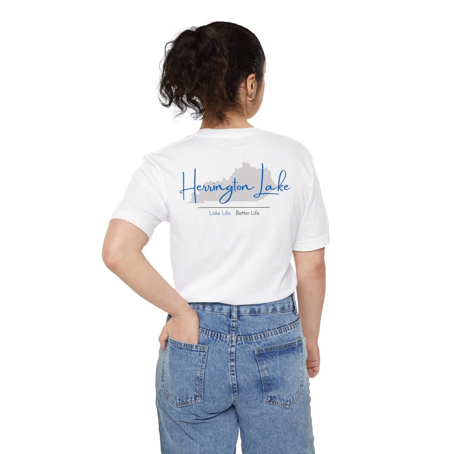 Herrington Lake State Signature Double Sided Pocket Tee
