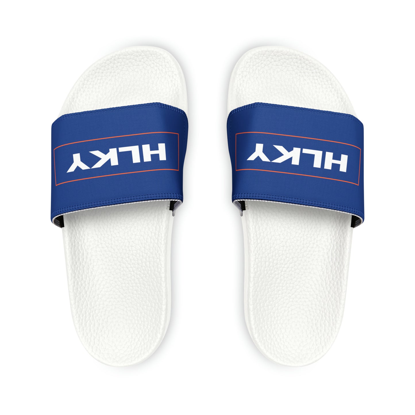 Women's HLKY Logo Slide Sandals, Dark Blue