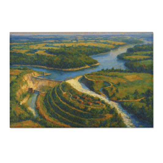 Dix Dam - Herrington Lake Chenille Area Rug