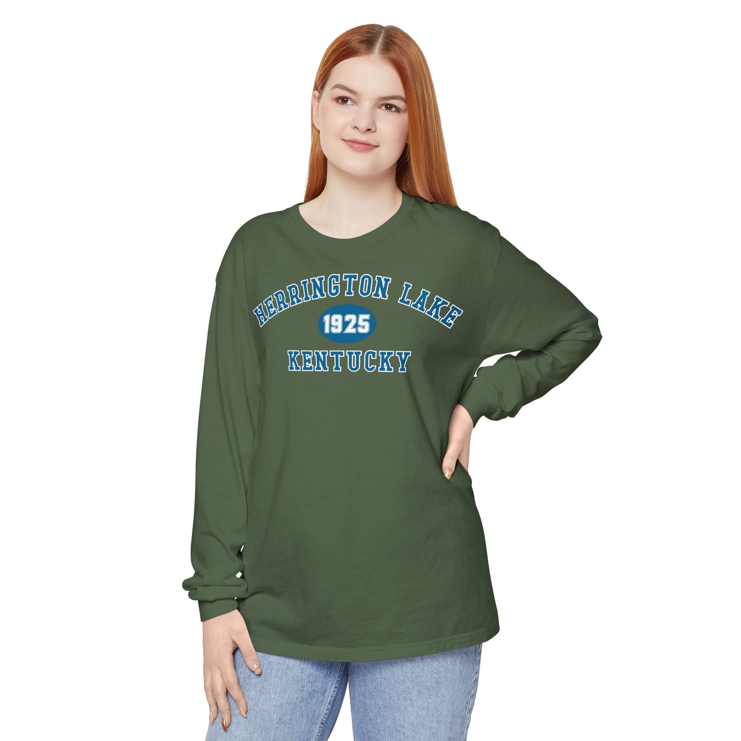 Herrington Lake "Back To School" Collegiate Collection Garment-Dyed Premium Comfort Colors™ Long Sleeve T-Shirt