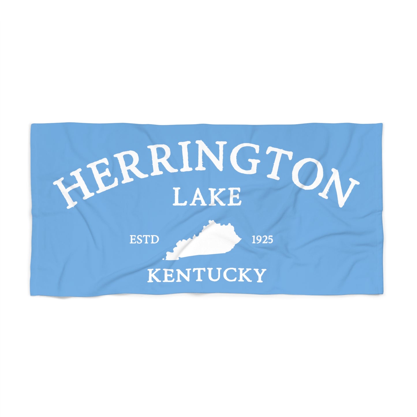 "Simply Herrington" Beach Towel (Light Blue)