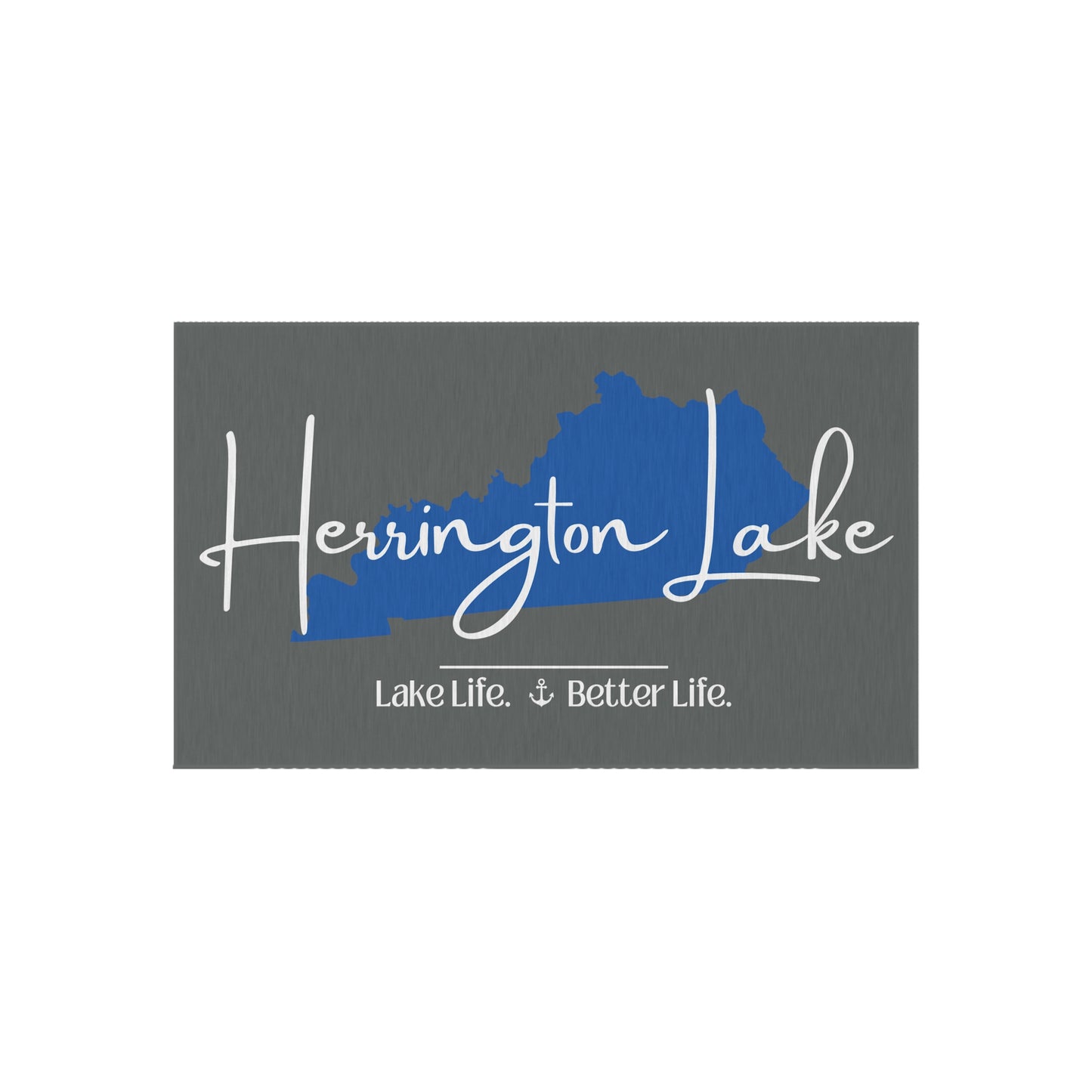 Herrington Lake Signature Outdoor Rug (Dark Grey)