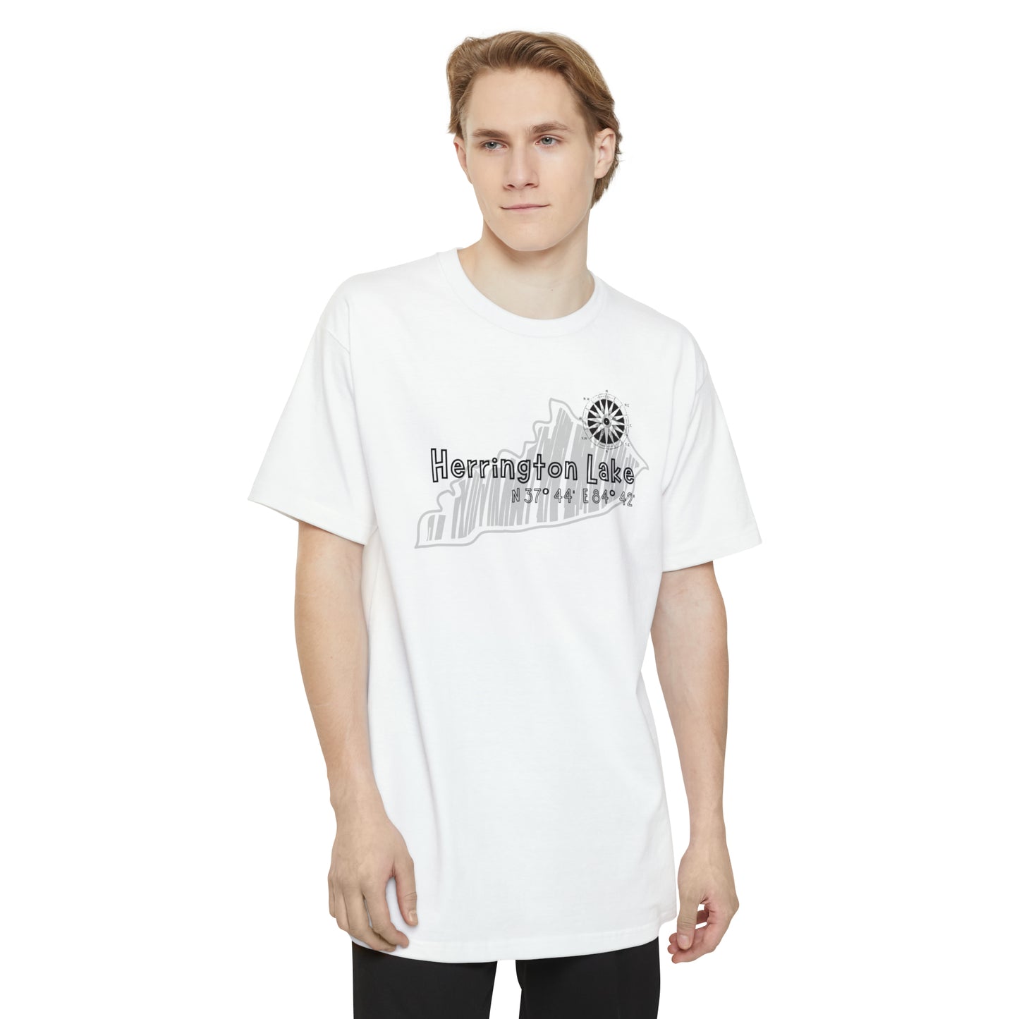 Herrington Lake Cabin Sketch Tall Hanes Beefy-T® T-Shirt