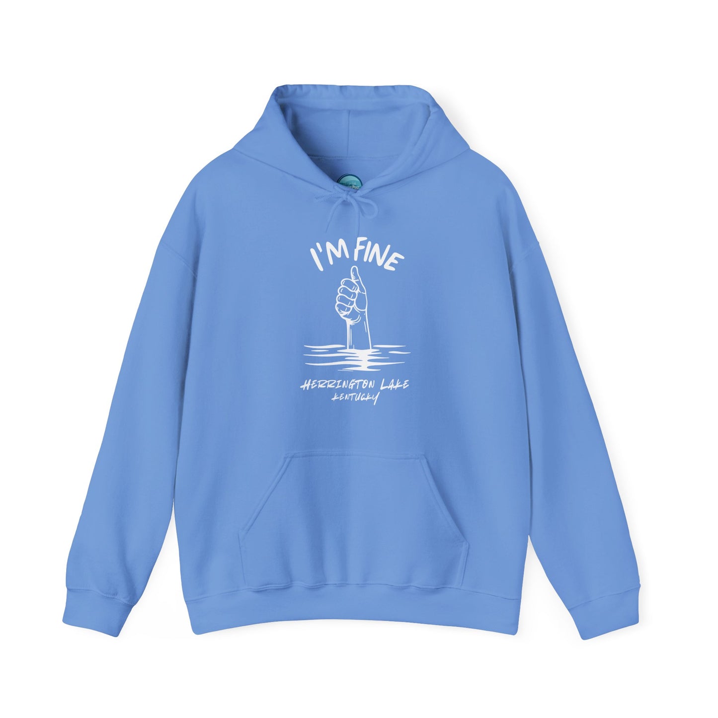 "I'm FINE!" Iconica Collection Unisex Heavy Blend™ Hooded Sweatshirt (Includes HLCL Donation!)
