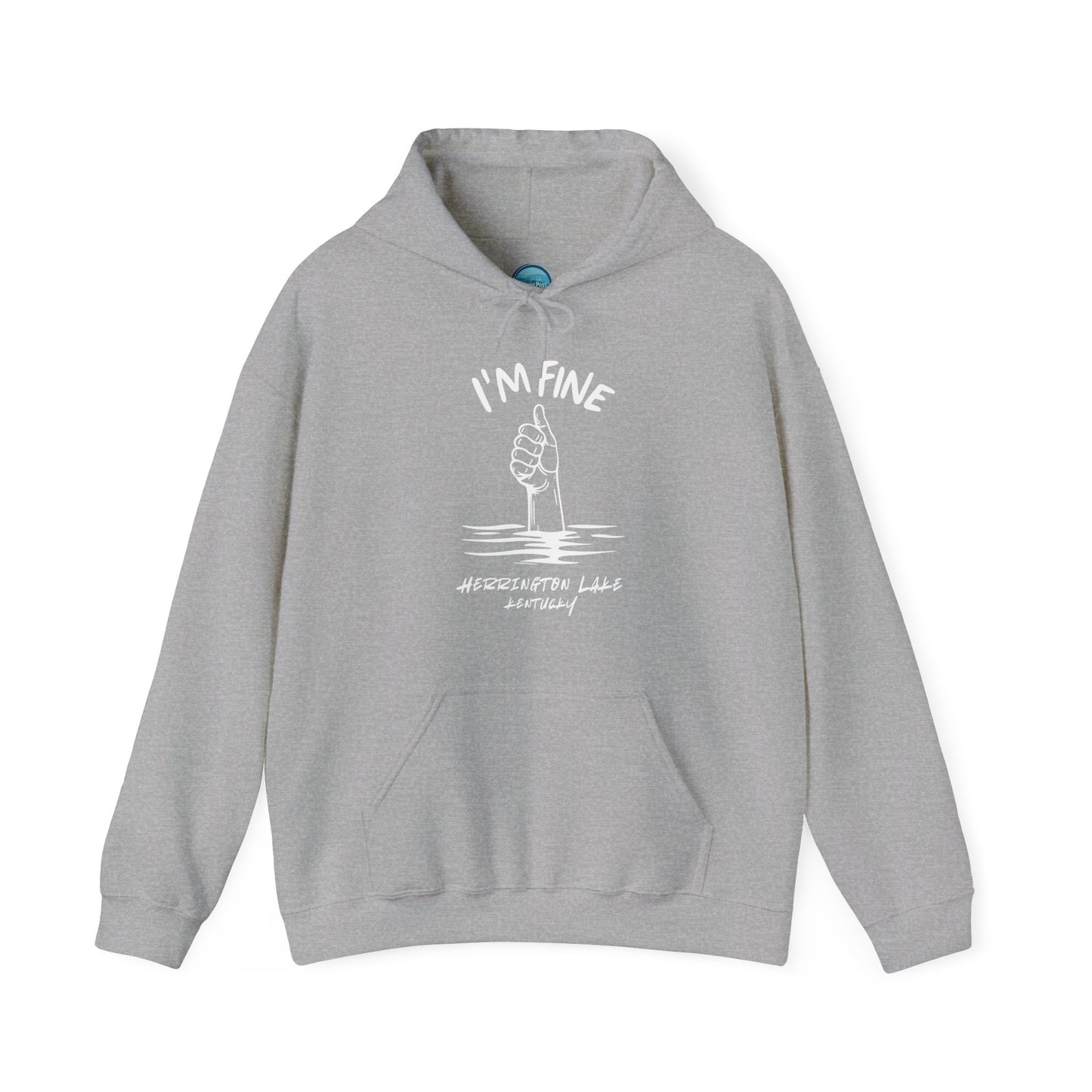 "I'm FINE!" Iconica Collection Unisex Heavy Blend™ Hooded Sweatshirt (Includes HLCL Donation!)