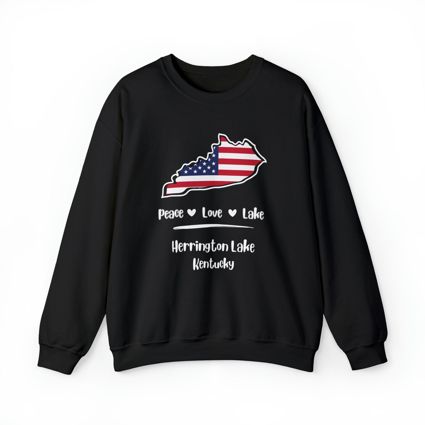 Peace, Love, Lake HLKY Heavy Blend™ Crewneck Sweatshirt
