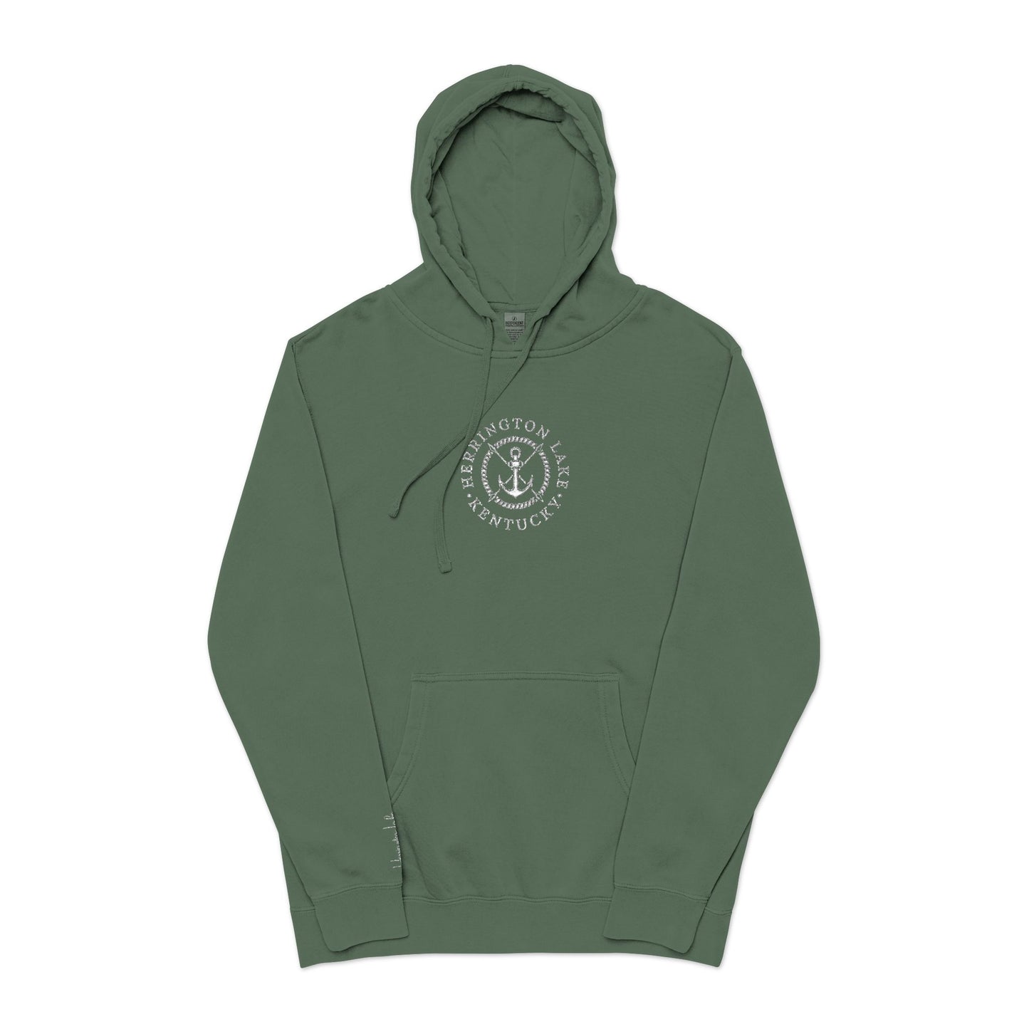 Embroidered Nautical Collection Independant Trading Company® Unisex Pigment-Dyed Hoodie