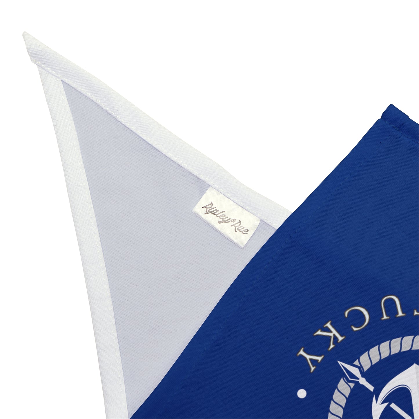 Herrington Lake Nautical Pet Bandana, Blue