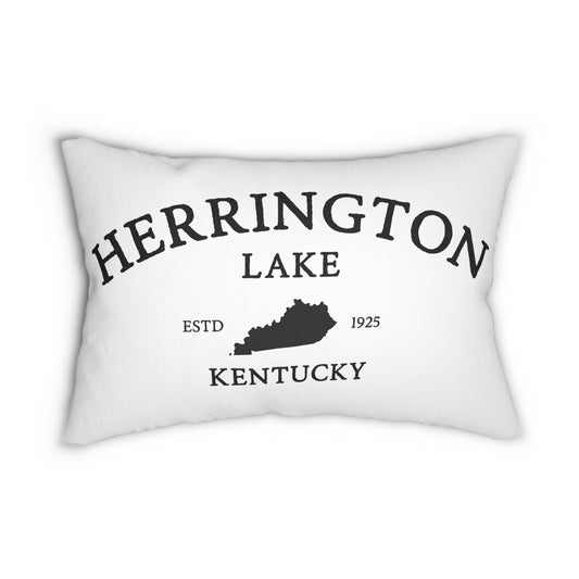 "Simply Herrington" Lumbar Pillow (White)