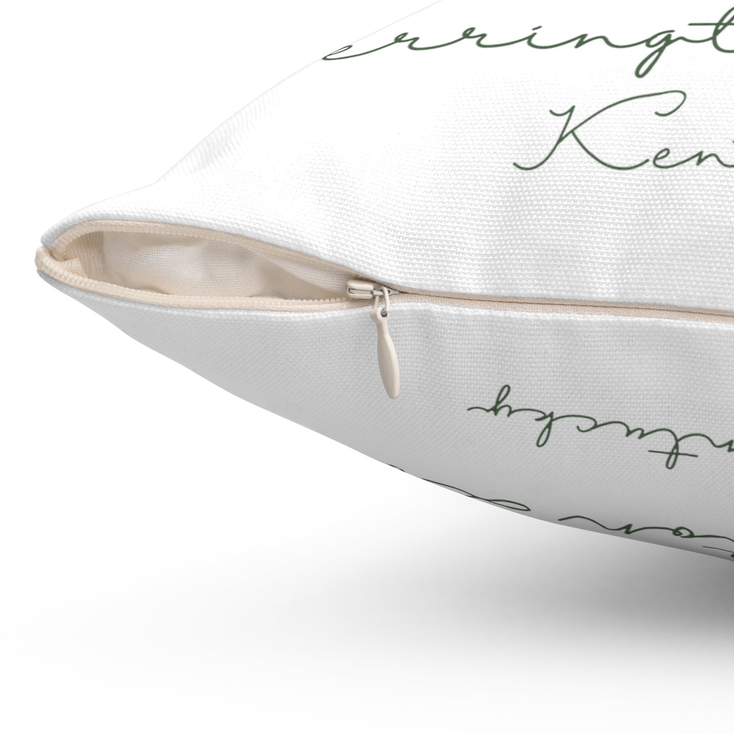"Have Yourself A Merry Little Christmas”" Spun Polyester Square Accent Pillow (White)