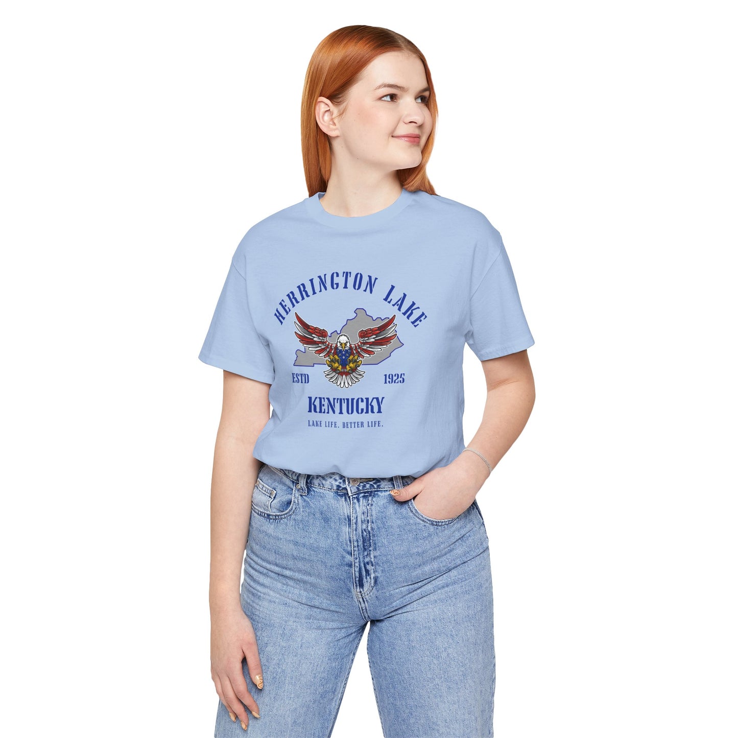 "Screaming Eagle" Herrington Lake Patriots Collection Jersey Knit Cotton Tee