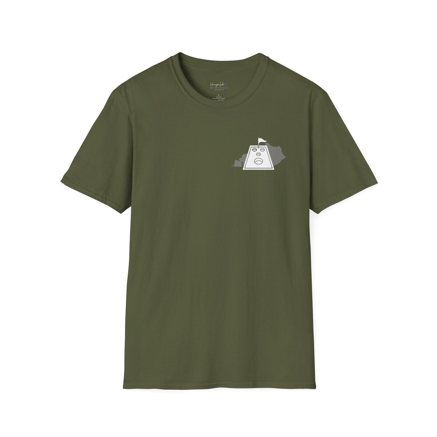 HLKY Cornhole Club Soft Ringspun Cotton Double-Sided Tee