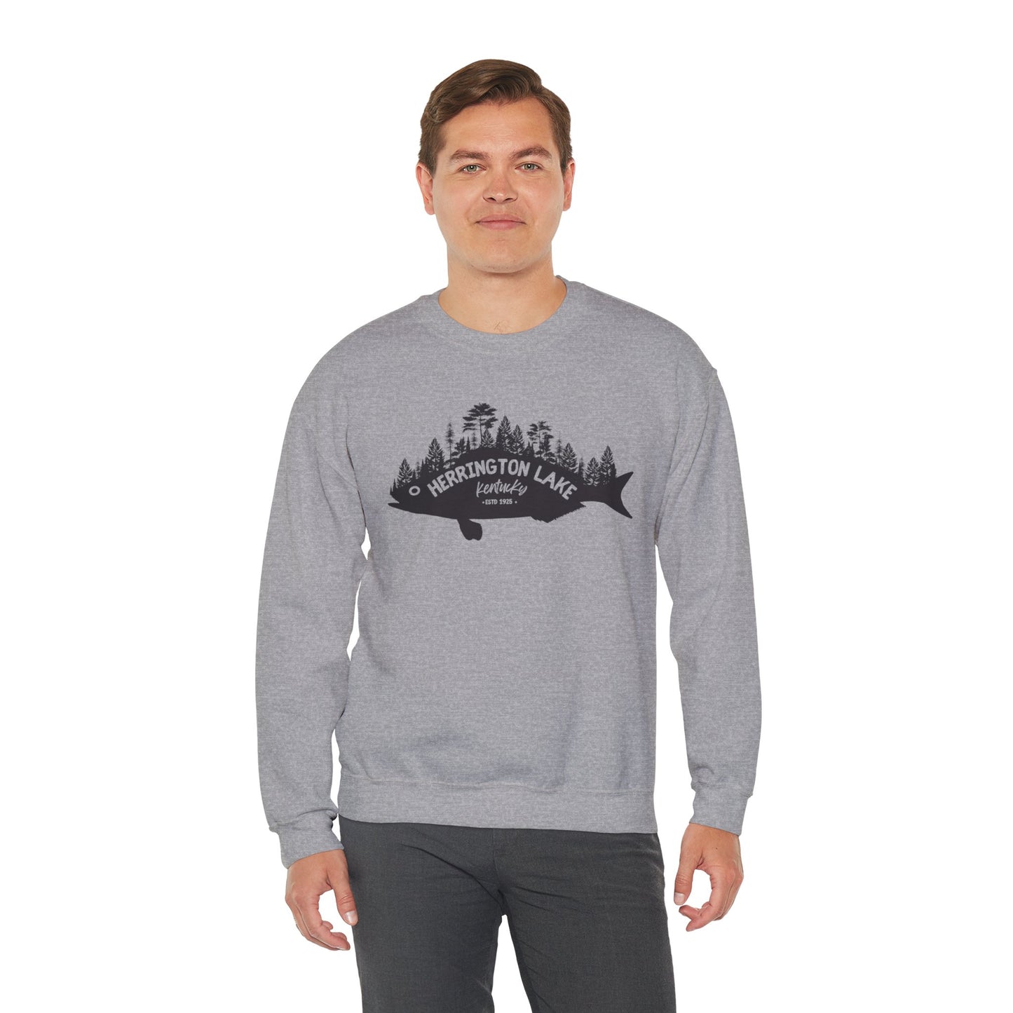 "Fishy Landscape" Unisex Heavy Blend™ Crewneck Sweatshirt