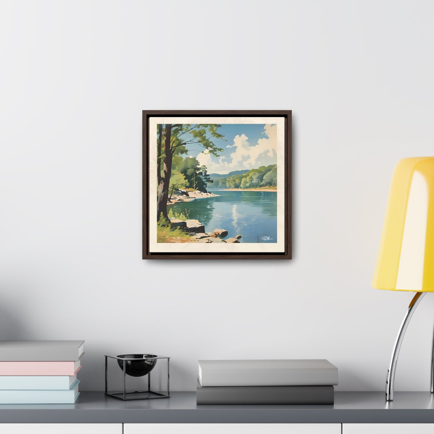 "Afternoon in the Cove" Gallery Canvas Wrap with Poplar Wood Frame