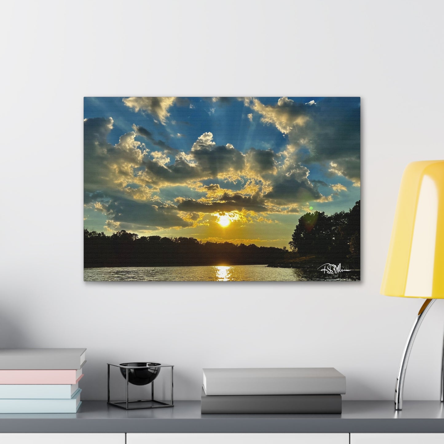 "Summer Sunset on Herrington -1" Canvas Gallery Wraps