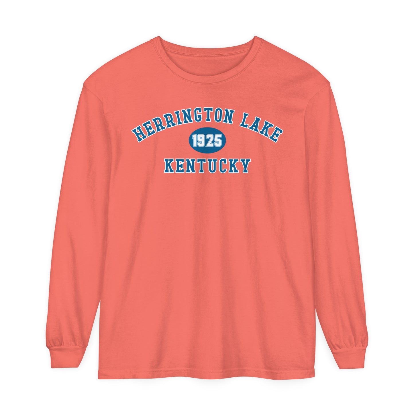 Herrington Lake SPRING PASTEL Collegiate Collection Garment-Dyed Premium Comfort Colors™ Long Sleeve T-Shirt