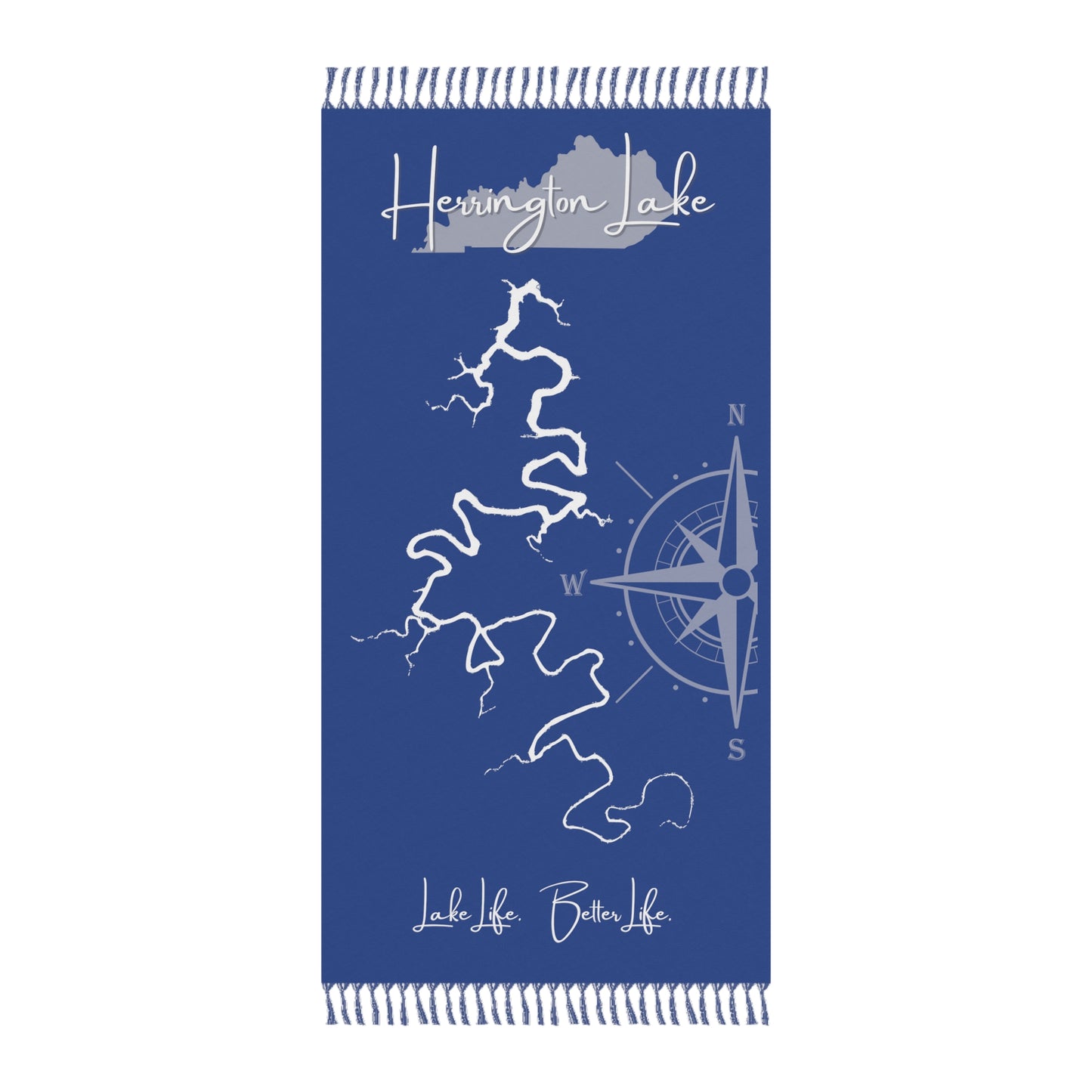 Herrington Lake Classic Outline Boho Lux Beach Cloth