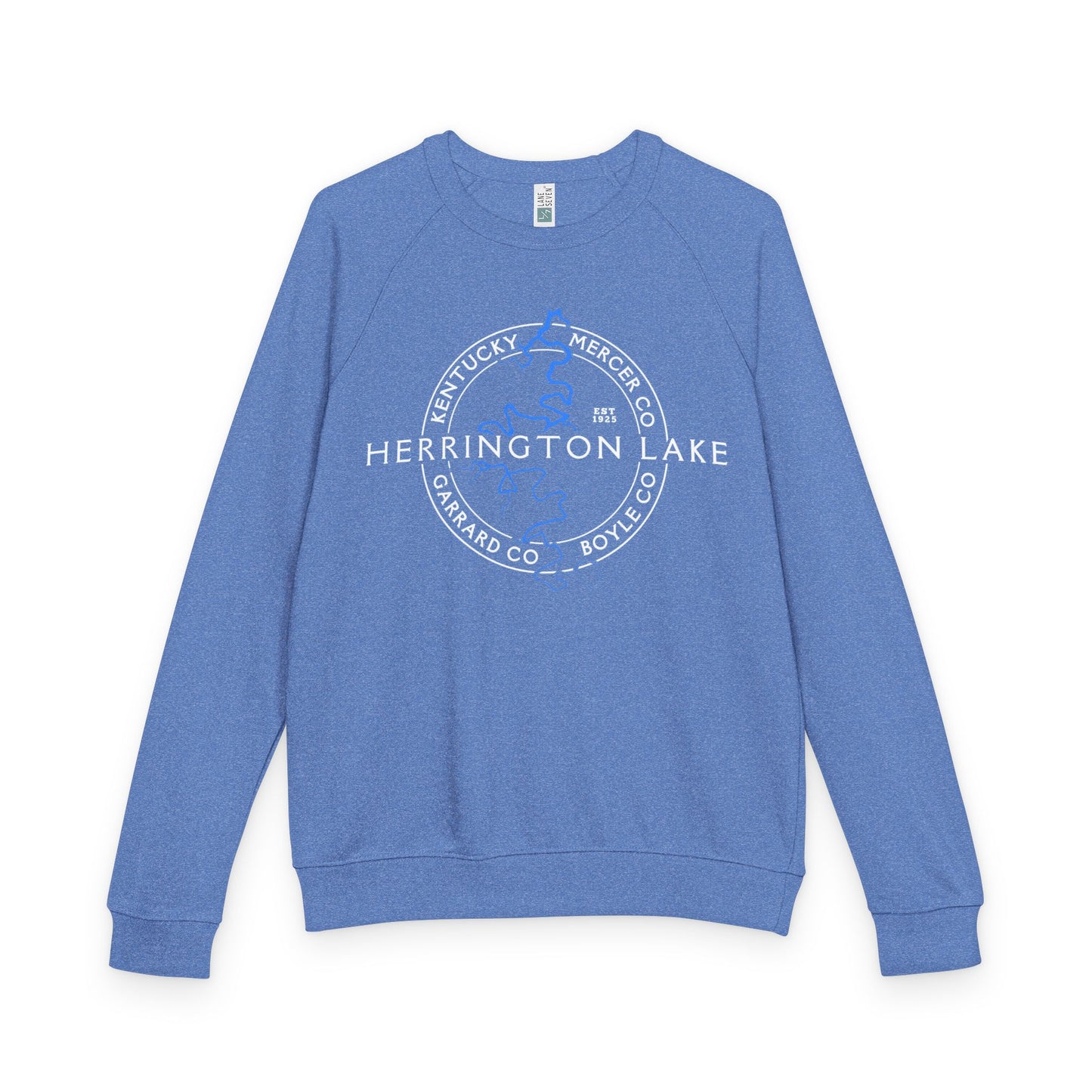 The "Classic" Herrington Lake and County Unisex French Terry Raglan Crewneck