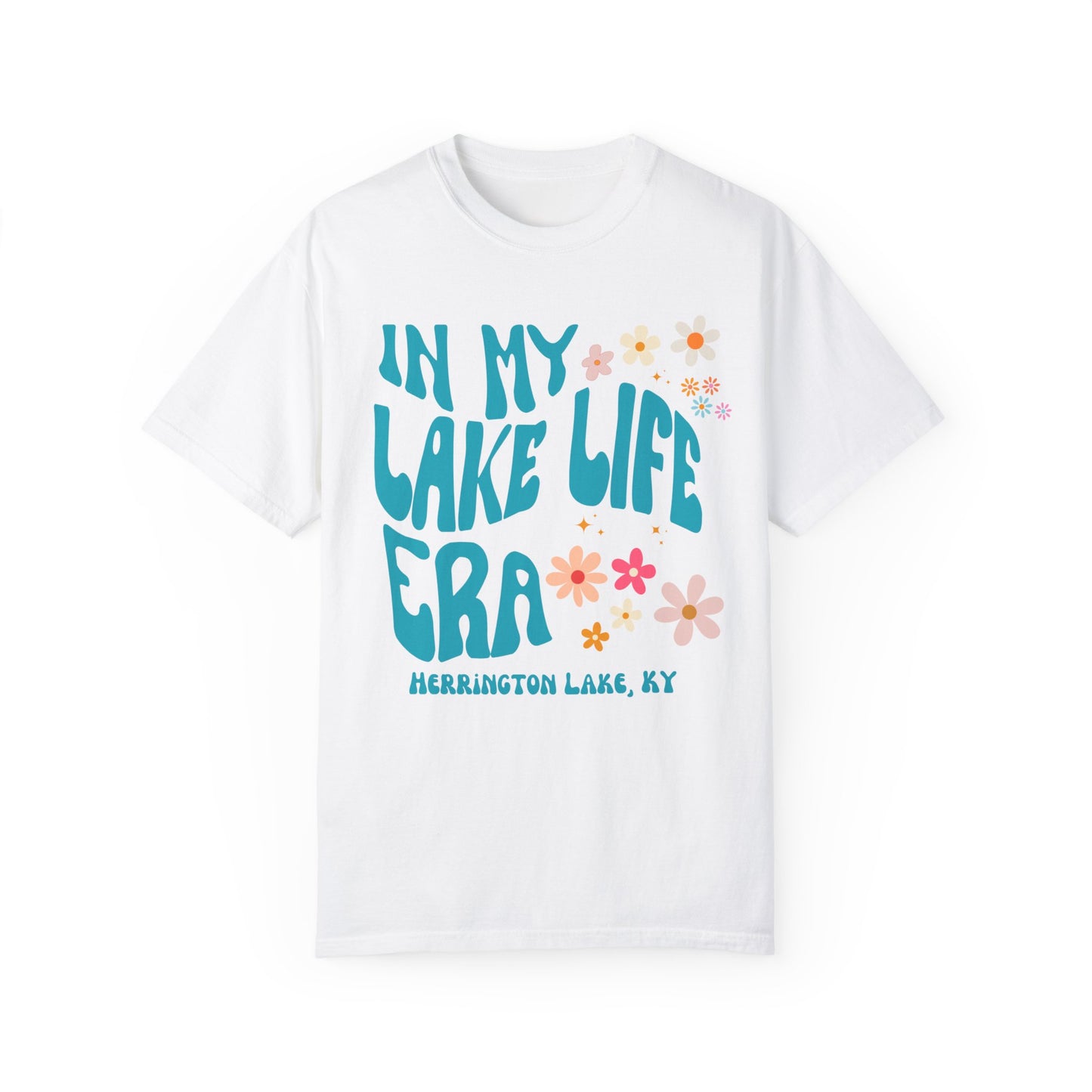 "In My Lake Life Era" Pastels Premium Garment-Dyed Cotton T-shirt