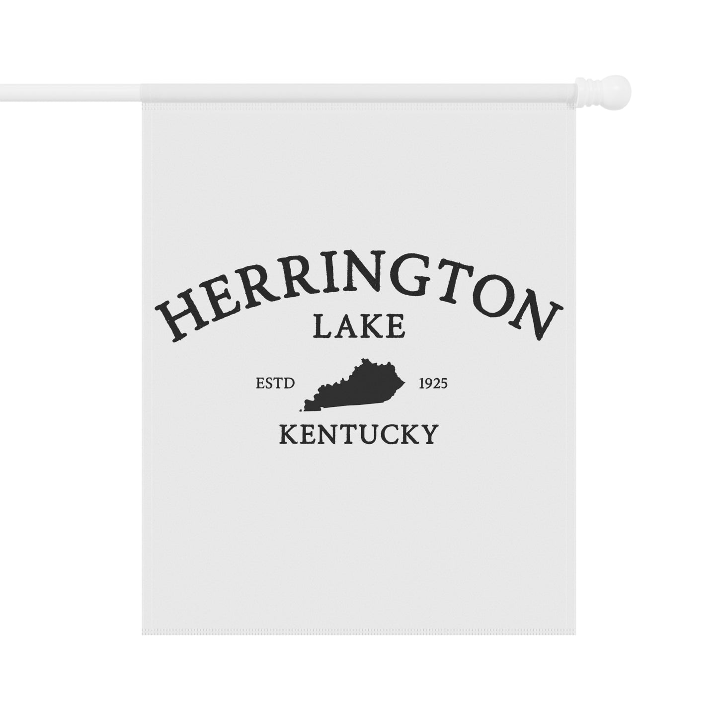 Simply Herrington House Banner and Garden Flag - Black on White