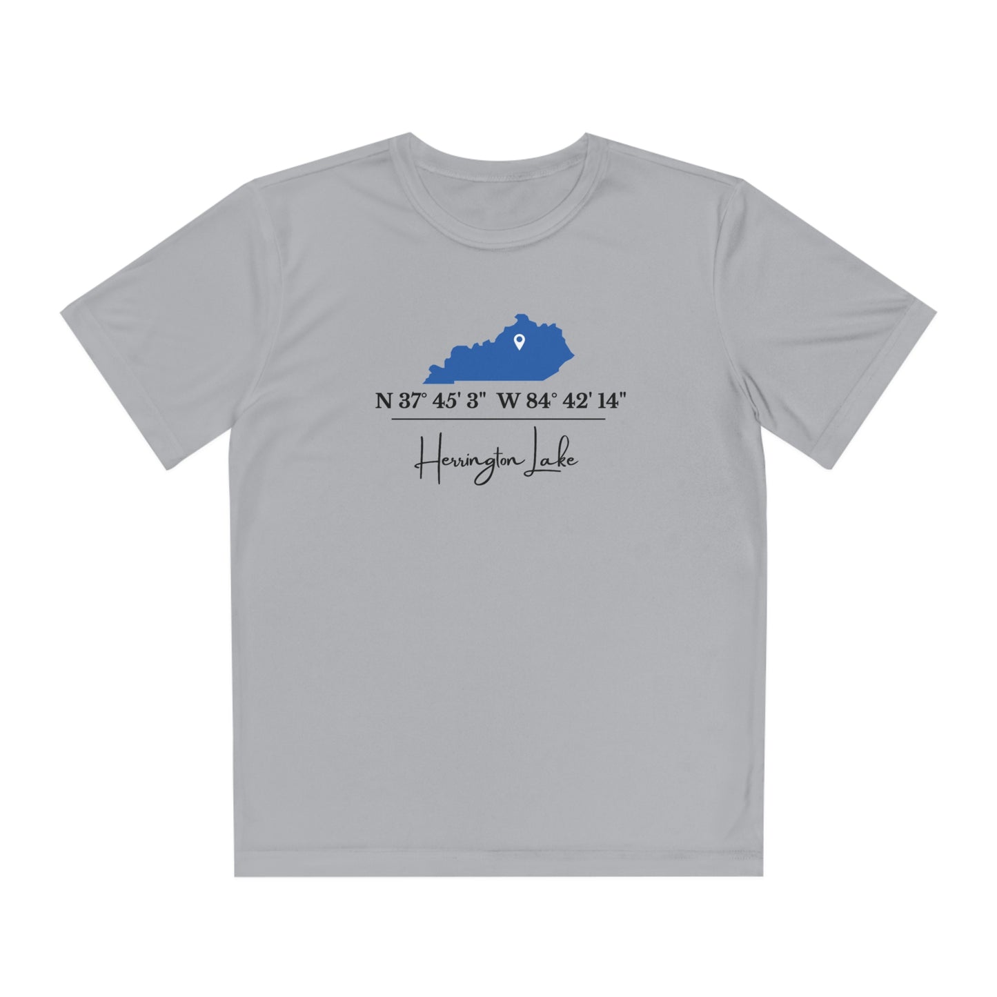 Herrington Lake Coordinates Youth Moisture Wicking Competitor Tee