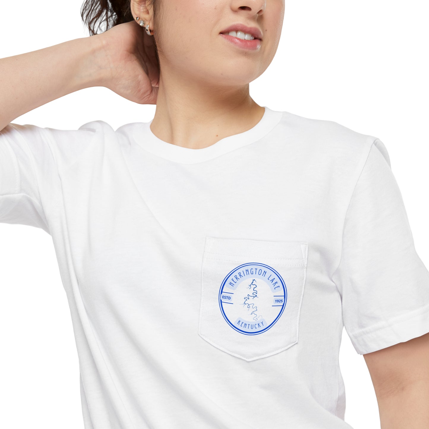 Herrington Lake State Signature Double Sided Pocket Tee