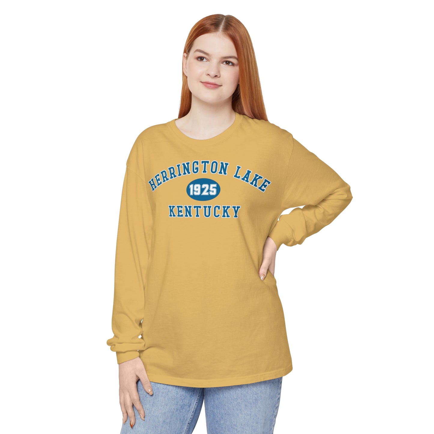 Herrington Lake "Back To School" Collegiate Collection Garment-Dyed Premium Comfort Colors™ Long Sleeve T-Shirt