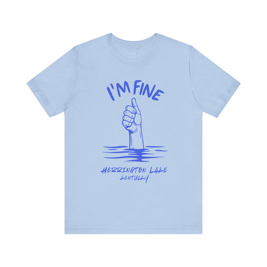 "I'm FINE!" Iconica Collection Jersey Knit Cotton Tee (Includes HLCL Donation)