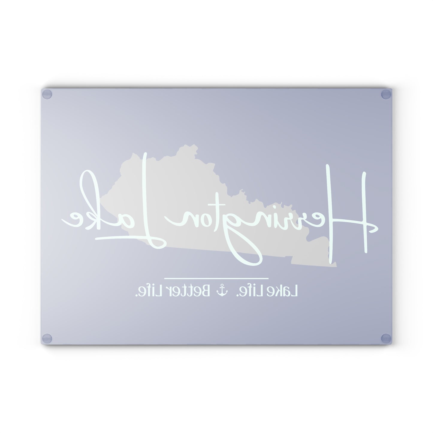 Herrington Lake Signature Collection Glass Cutting Board - Dark Blue