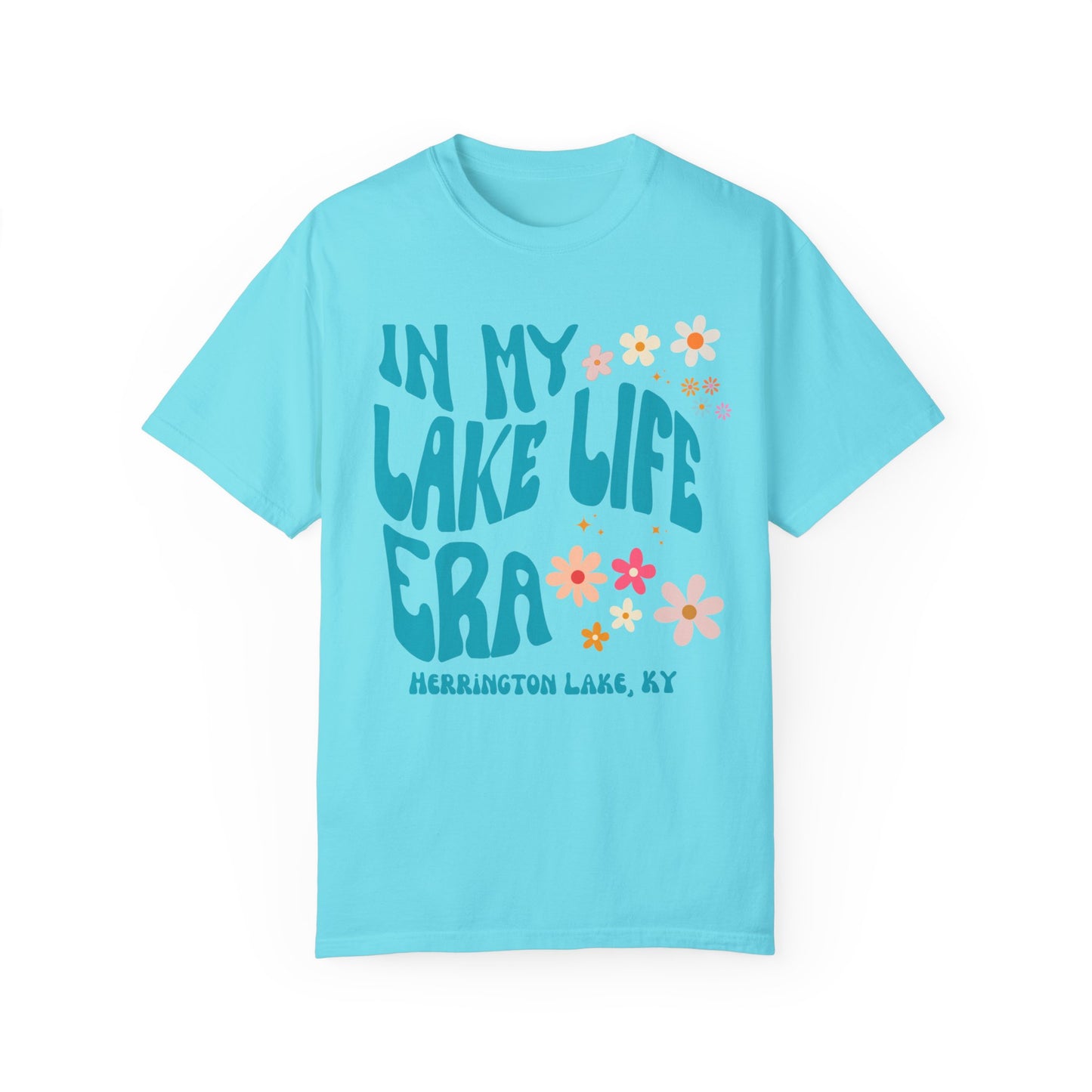 "In My Lake Life Era" Pastels Premium Garment-Dyed Cotton T-shirt