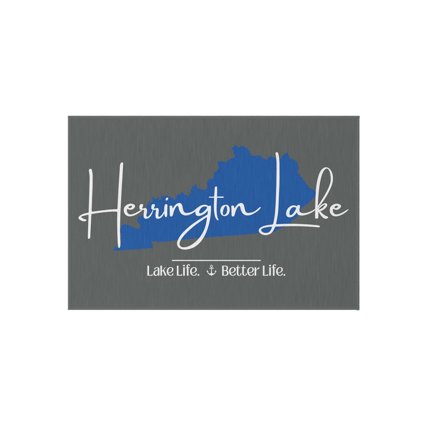 Herrington Lake Signature Outdoor Rug (Dark Grey)