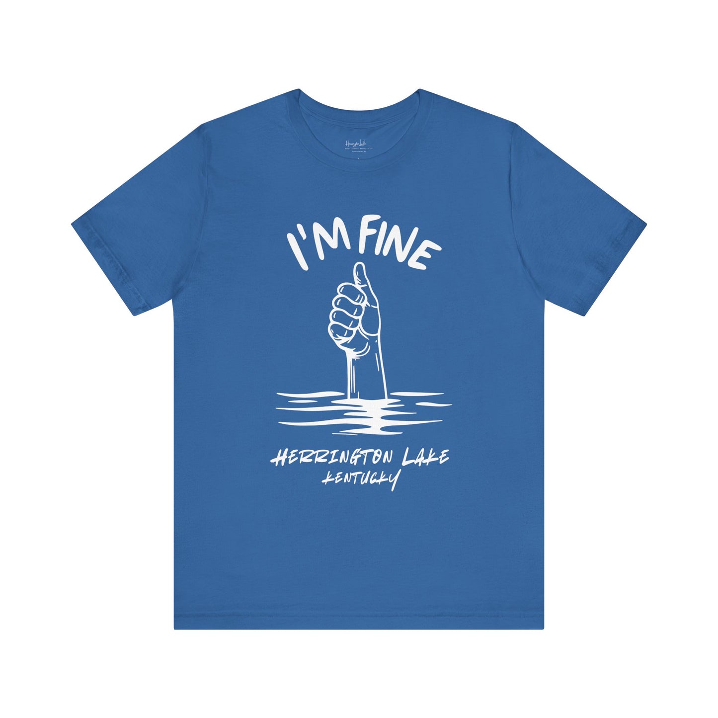"I'm FINE!" Iconica Collection Jersey Knit Cotton Tee (Includes HLCL Donation)