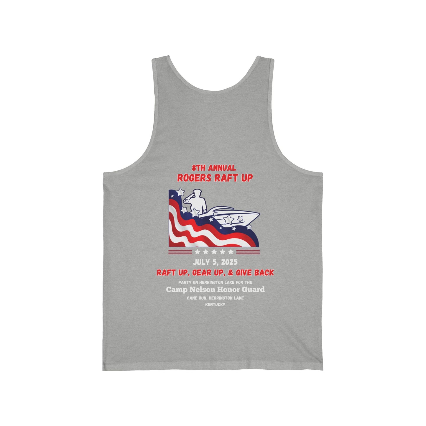 2025 Rogers Raft-Up Unisex Jersey Knit Cotton Tank