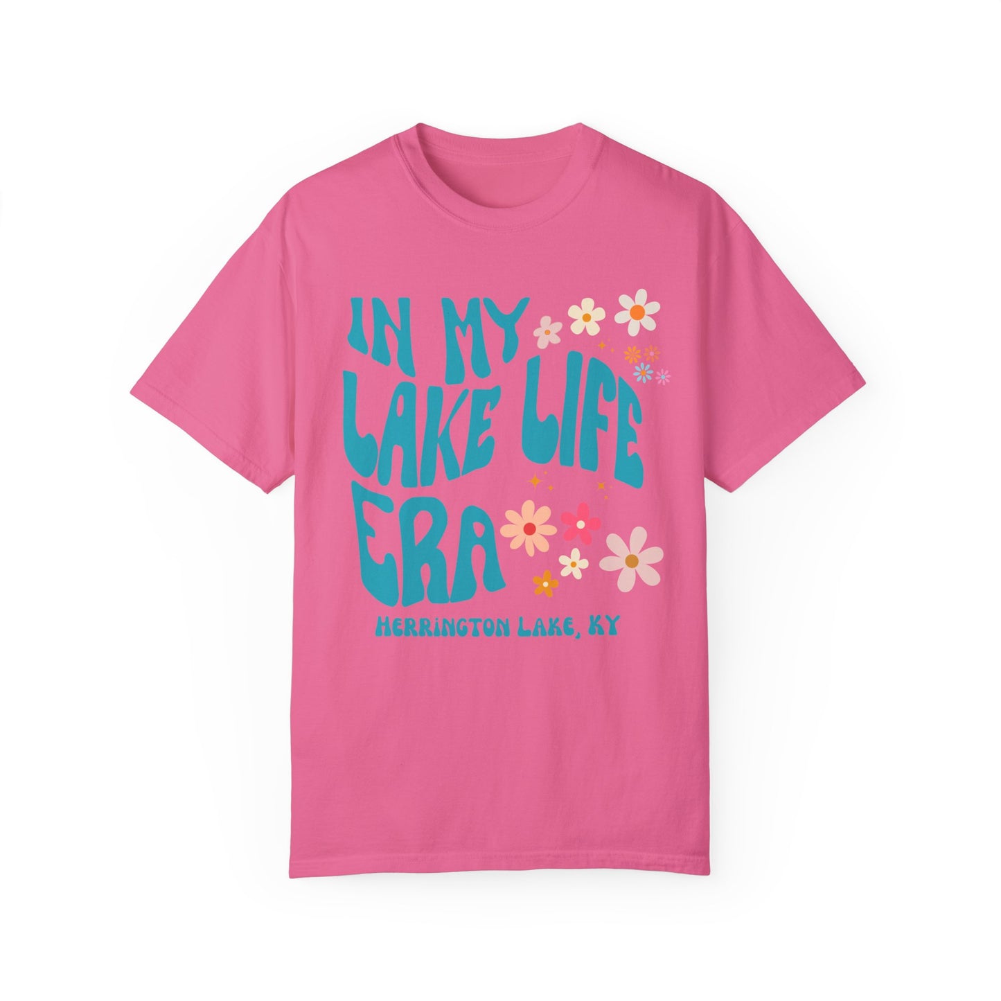 "In My Lake Life Era" Pastels Premium Garment-Dyed Cotton T-shirt