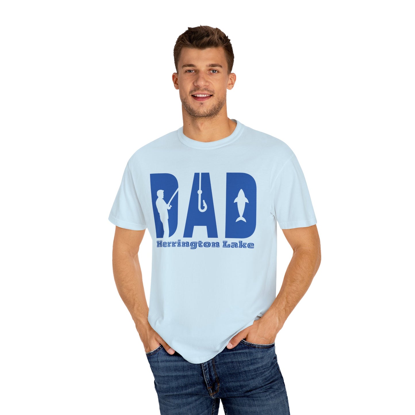 "Dad's Best Fishin Shirt" Premium Garment-Dyed Comfort Colors TShirt